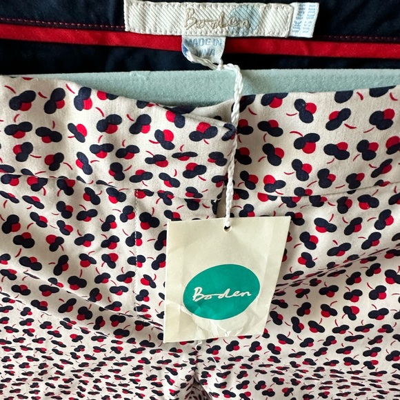 NWT Boden Crisp Cotton Print Ankle Pants - Picture 6 of 6
